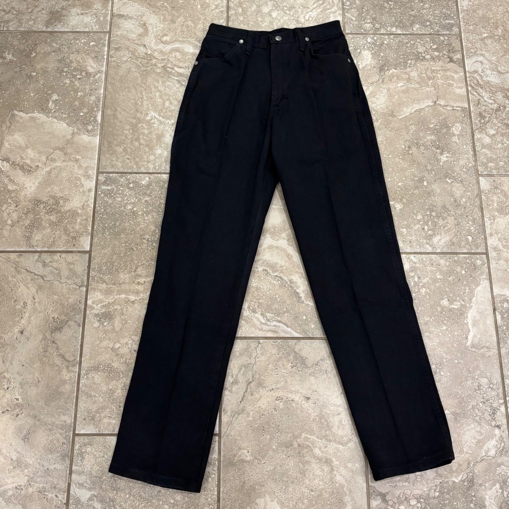Wrangler Cowboy Cut Classic Fit Long Rise Black Jeans 12MWZWK‎ Size 9/10x32 NEW